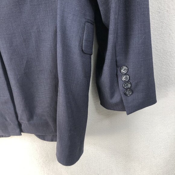 Jos A Bank Sport Coat Mens 43L Long Gray 100% Wool Jacket Blazer Office Classic - Picture 6 of 12